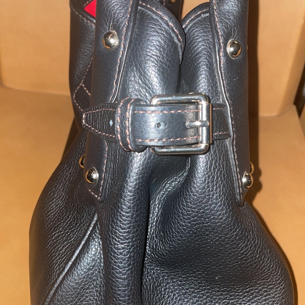 Dooney and Bourke Black Medium C logo satchel bag - Picture 9 of 10